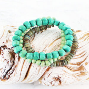 BB1212BLU ELASTICATED BRACELET
