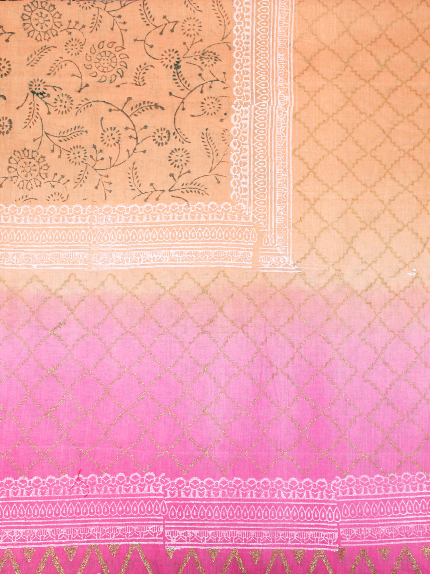 PG1502 BLOCK PRINTED COTTON SCARF (100 x 180cm)